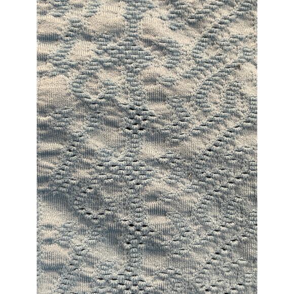 Out from Under Tank Womens M/L Blue Textured Cropped Square Neckline - Picture 4 of 4